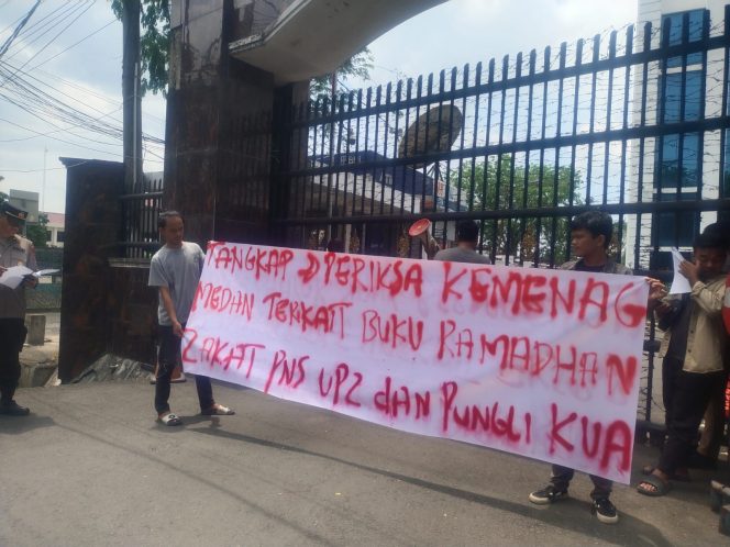 
					Aktifis Mahasiswa GMPET-SU Minta Kejatisu Tindaklanjuti Dugaan Pungli Kemenag Kota Medan 