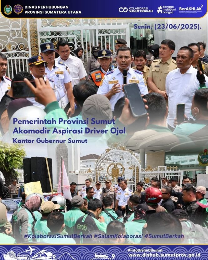 
					Pemerintah Provinsi Sumatera Utara Akomodir Aspirasi Driver Ojek Online