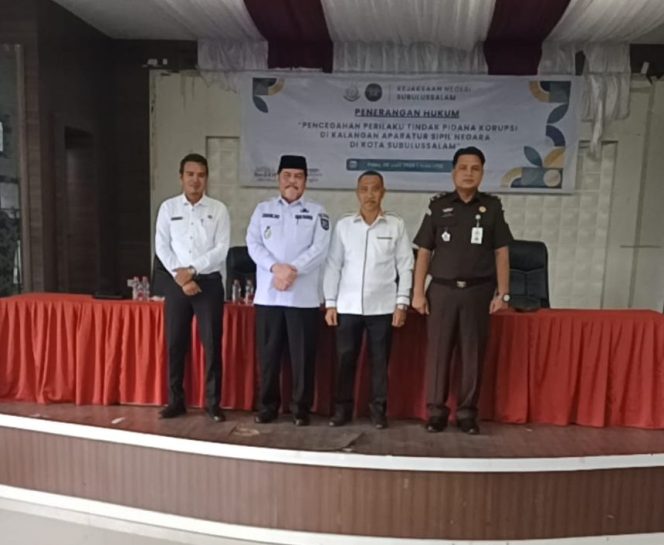 
					Kejaksaan Subulussalam Dorong Gerakan Tolak Korupsi Sejak Dini Bersama SKPK