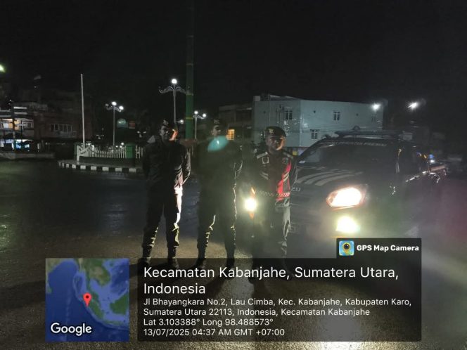 
					Patroli Dini Hari, Sat Samapta Polres Tanah Karo Antisipasi Tawuran dan Gangguan Kamtibmas di Seputaran Kabanjahe