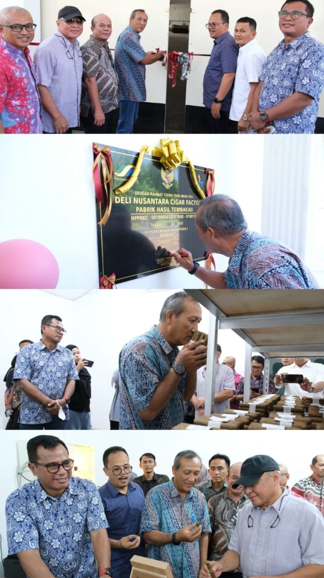 
					*Pabrik Cerutu Tembakau Deli Diresmikan, Siap Bertarung di Pasar Global*