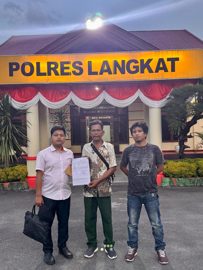 
					Didamping Kuasa Hukum Korban Pengancaman Resmi Membuat LP ke Polres Langkat 