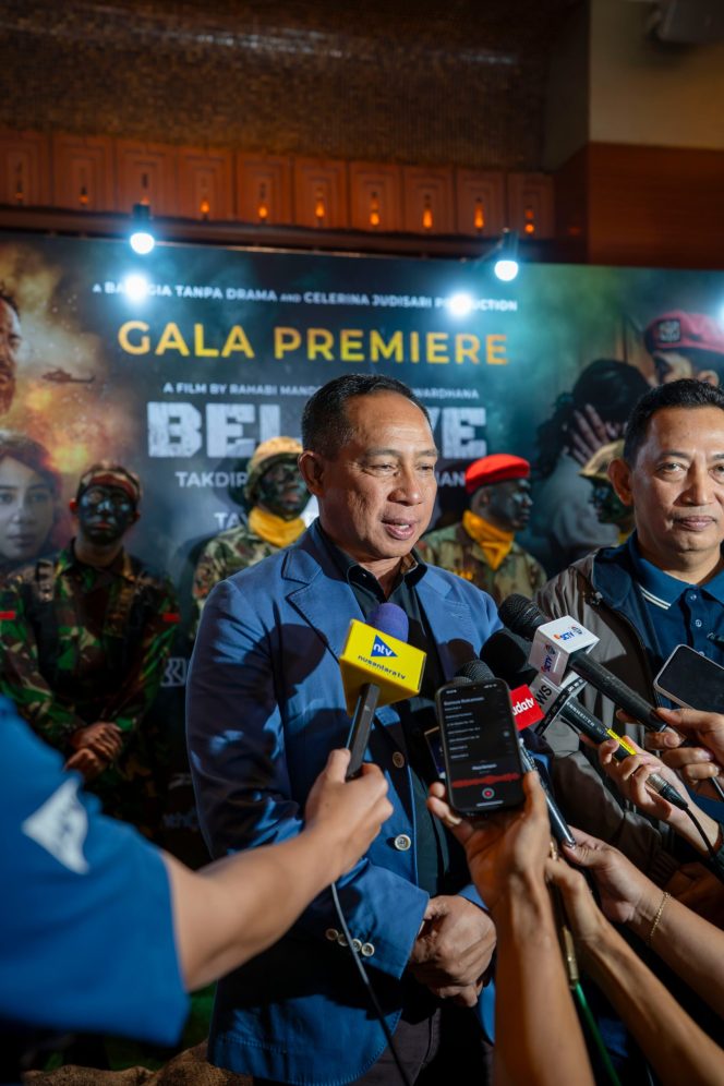 
					Panglima TNI Hadiri Gala Premiere Film BELIEVE: Kisah Patriotisme Prajurit Yang Menginspirasi dan Patut Ditonton