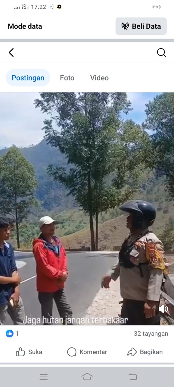 
					Bhabinkamtibmas Polsek Tiga Panah, Aipda Yandi Ardhana, Berikan Himbauan di Lokasi Wisata Terkait Bahaya Kebakaran Hutan dan Lahan