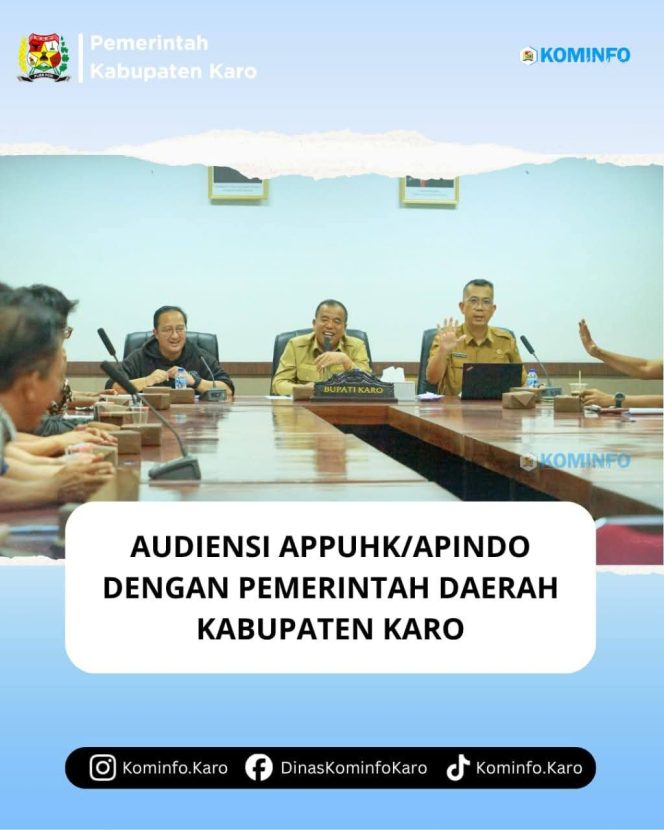 
					Audiensi APPUHK/APINDO dengan Pemerintah Daerah Kabupaten Karo
