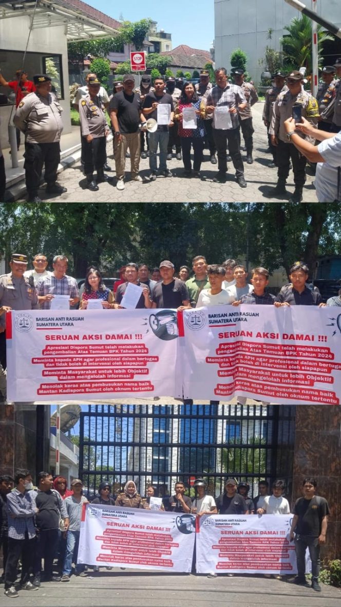 
					BARA SU Gelar Aksi Damai di Kejatisu dan BPK RI, Stop Politisasi Hasil Temuan BPK !
