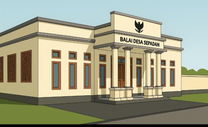 
					Kades Sepadan Bangun Balai Desa dengan Semangat Kebersamaan & Gotong Royong 