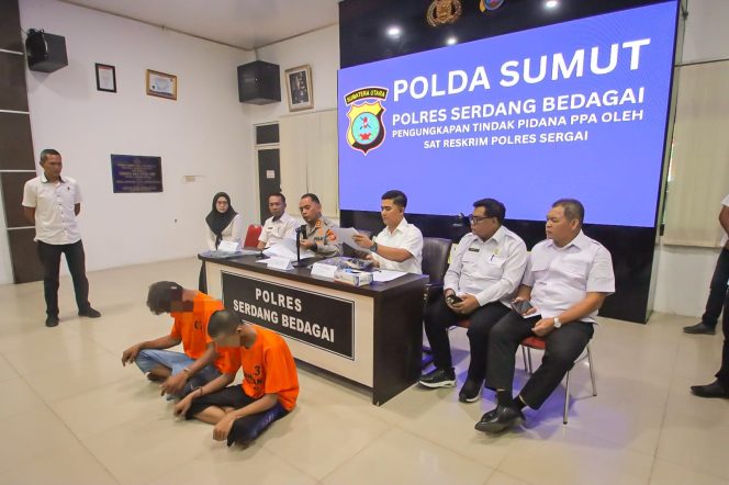 
					Kapolres Sergai Pimpin Press Release Ungkap Kasus Tindak Pidana Perbuatan Cabul Terhadap Anak