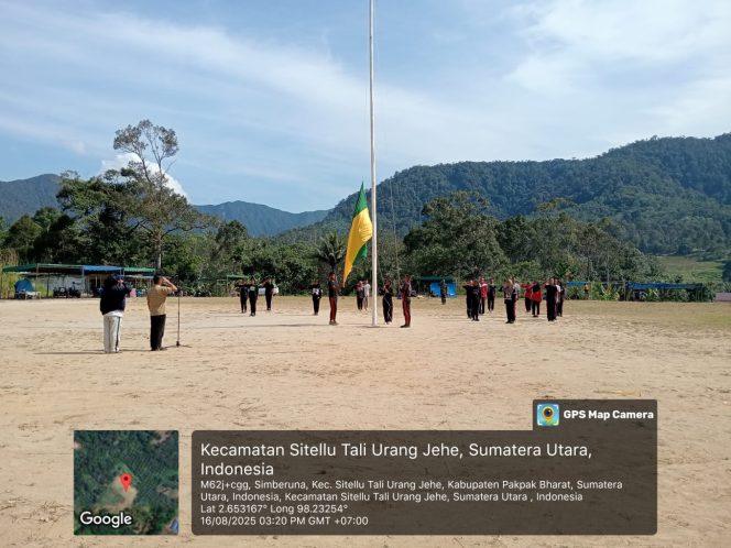 
					Jelang HUT RI Ke – 80 Kapolsek Sukaramai Bersama Forkopimca STTU Jehe Cek Kesiapan Paskibra Dan Beri Semangat