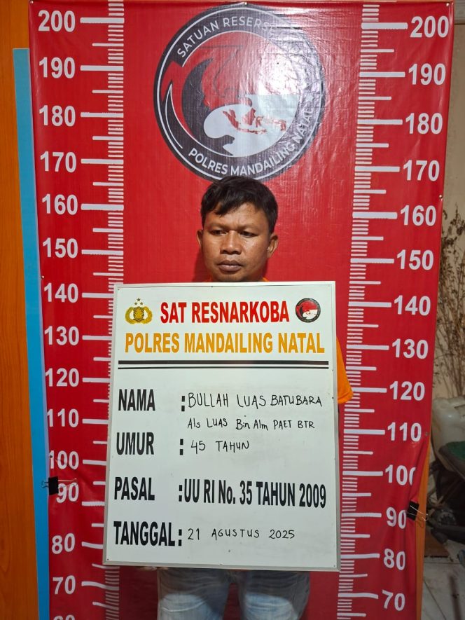 
					*Satres Narkoba Polres Madina Ringkus 3 Pria Pesta Sabu di Panyabungan Jae*