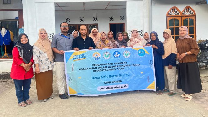 
					Bangkitkan Harapan UMKM KEMDIKTISAINTEK Melalui TIM PKM LPPM Unimed Kembangkan Budidaya Jamur Tiram