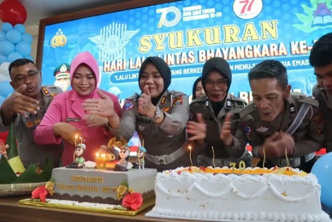 Polres Tanah Karo Gelar Syukuran HUT Lantas ke-70 dan HUT Polwan ke-77