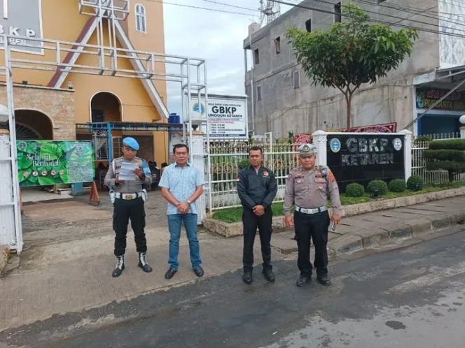 Polres Tanah Karo Pastikan Pengamanan Ibadah Gereja Berjalan Lancar