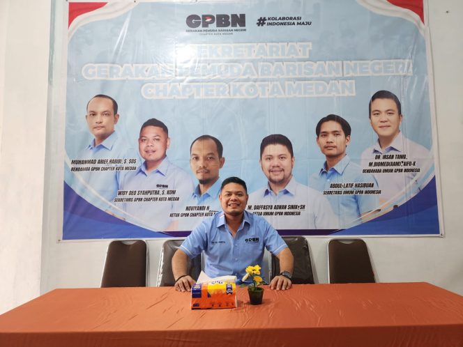 Wiby Deo Syahputra resmi Jabat Sekretaris Gerakan Pemuda Barisan Negeri Chapter kota Medan, ‘Siap Berkontribusi Nyata untuk Bangsa’