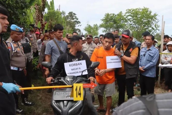 *Polres Tanah Karo Gelar Rekonstruksi Kasus Pembunuhan di Perladangan Seledang, 27 Adegan Diperankan Langsung Tersangka*