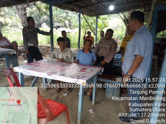 Polsek Mardingding Tindaklanjuti Laporan Masyarakat Terkait Dugaan Perjudian, Tidak Temukan Aktivitas di Lokasi