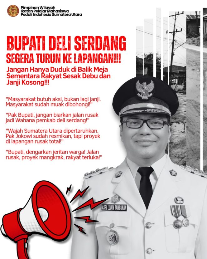 IPMAPI Sumut : Jangan Biarkan Proyek Terbengkalai SPAM Regional Mebidang Ini Jadi Kuburan Uang Negara!