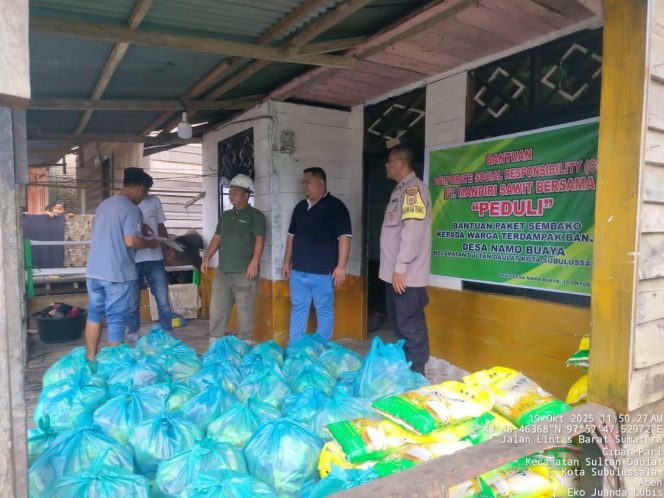 
					Peduli PT MSB II Salurkan Bantuan untuk Warga Terdampak Banjir di Rikit Kecamatan Sultan Daulat