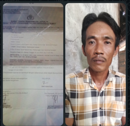 Orang Tua Korban dan LSM Trinusa Kecewa Dengan Kapolres Sergai, Kasus Korban Pencabulan Sudah Mau Melahirkan Pelaku Belum Juga Ditahan.