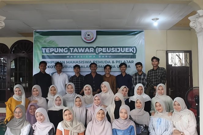 
					Tepung Tawar (Peusijuek) Mahasiswa Baru Himpunan Mahasiswa, Pemuda, dan Pelajar Kota Subulussalam (HIMAPPKOS-SU)