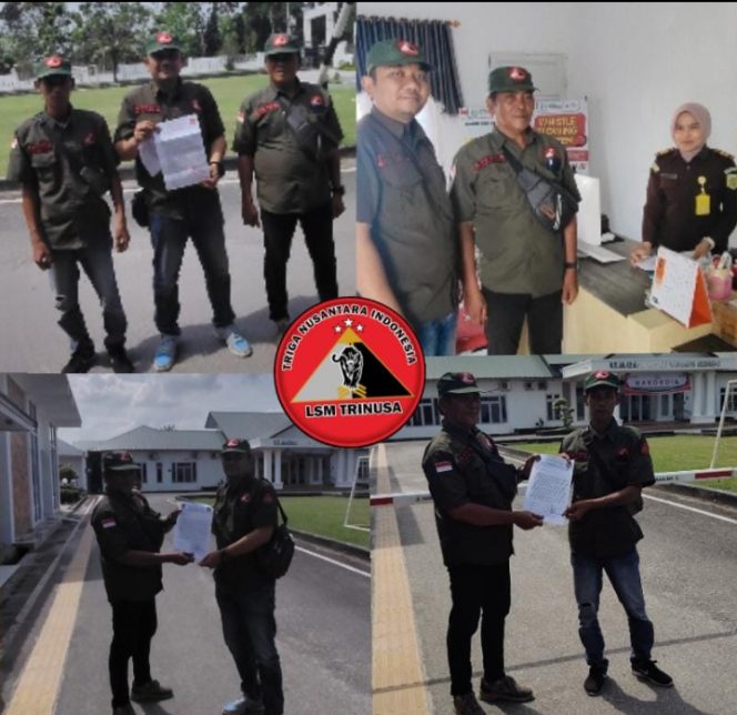 
					LSM TRINUSA Resmi Melaporkan Kegiatan Proyek yang Diduga Bermasalah ke Kejari Sergai.