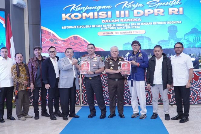 
					KUNJUNGAN KERJA SPESIFIK KOMISI III DPR-RI TAHUN 2026 DALAM RANGKA PENGAWASAN PENEGAKAN HUKUM TERPADU DI SUMATERA UTARA