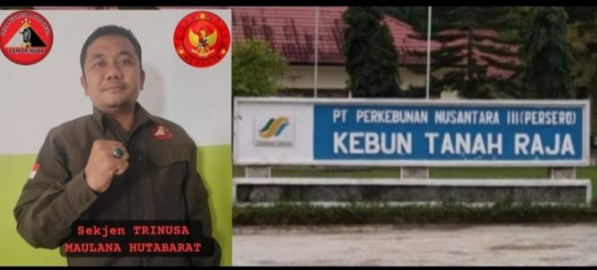 
					Sekjen LSM TriNusa Soroti Bobroknya Kinerja Kebun Tanah Raja.
