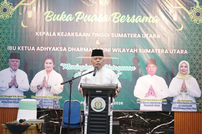 
					*Berbagi Berkah Ramadan 1447 H Bersama Anak Yatim, Keluarga Besar Kejaksaan Tinggi Sumatera Utara Dan Ikatan Adhyaksa Dharmakarini Gelar Buka Puasa Bersama*