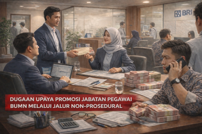 
					Dugaan Upaya Promosi Jabatan Pegawai Bank BUMN Melalui Jalur Non-Prosedural