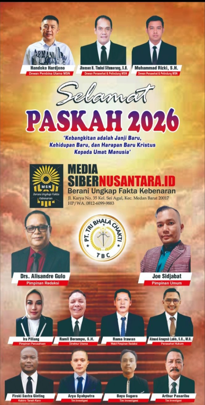 
					Pimpinan Umum MSN ID Sampaikan Ucapan Selamat Hari Raya Paskah 2026 Kepada Masyarakat.