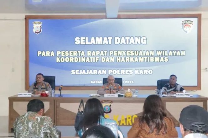 
					Efisiensi Jarak Tempuh, Polres Karo Sesuaikan Wilayah Harkamtibmas Polsek