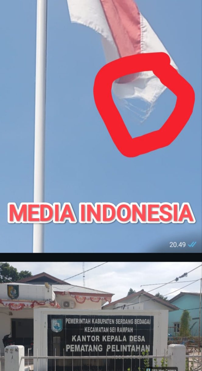 
					Pj Kades dan Camat Sei Rampah Bungkam Terkait Bendera Robek Tetap Berkibar di Kantor Desa Pematang Pelintahan.