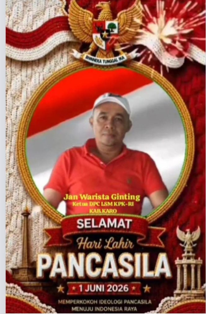 
					Jan Warista Ginting Tegaskan Nilai Pancasila Sebagai Landasan Kebangsaan Dalam Peringati Hari Kesaktian Pancasila