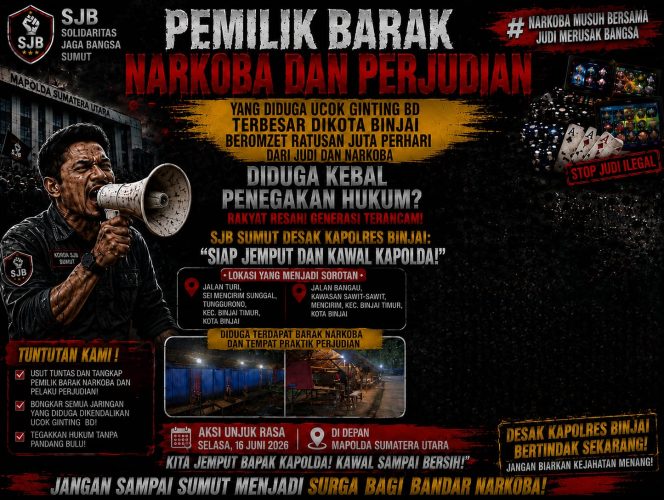 
					Korda SJB Sumut Siap Jemput dan Kawal Kapolda untuk Berantas Barak Narkoba di Kota Binjai
