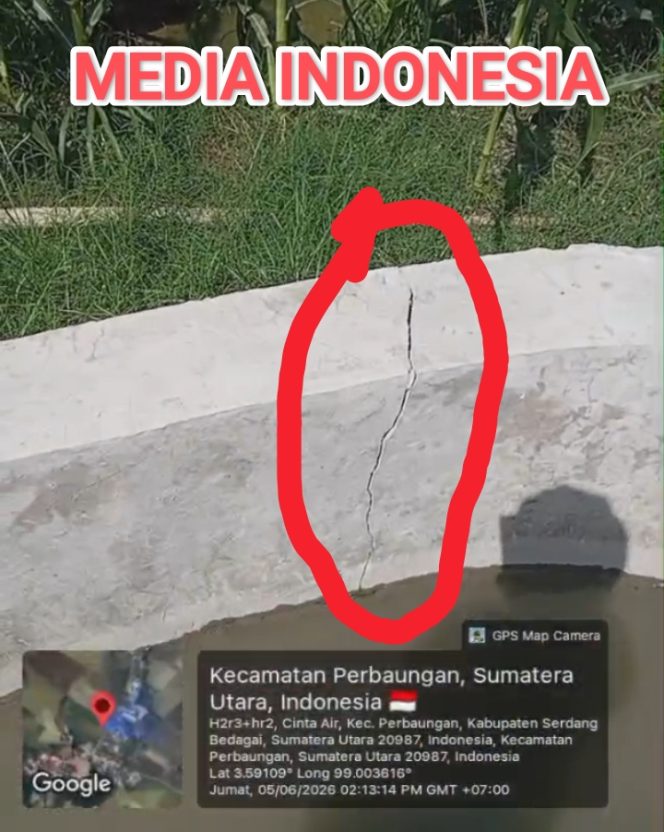 
					Diduga Asal Jadi dan Tanpa Plang Proyek, Proyek Leningan di Desa Cinta Air Baru Sebulan Mulai Tampak Kerusakan Jadi Sorotan.