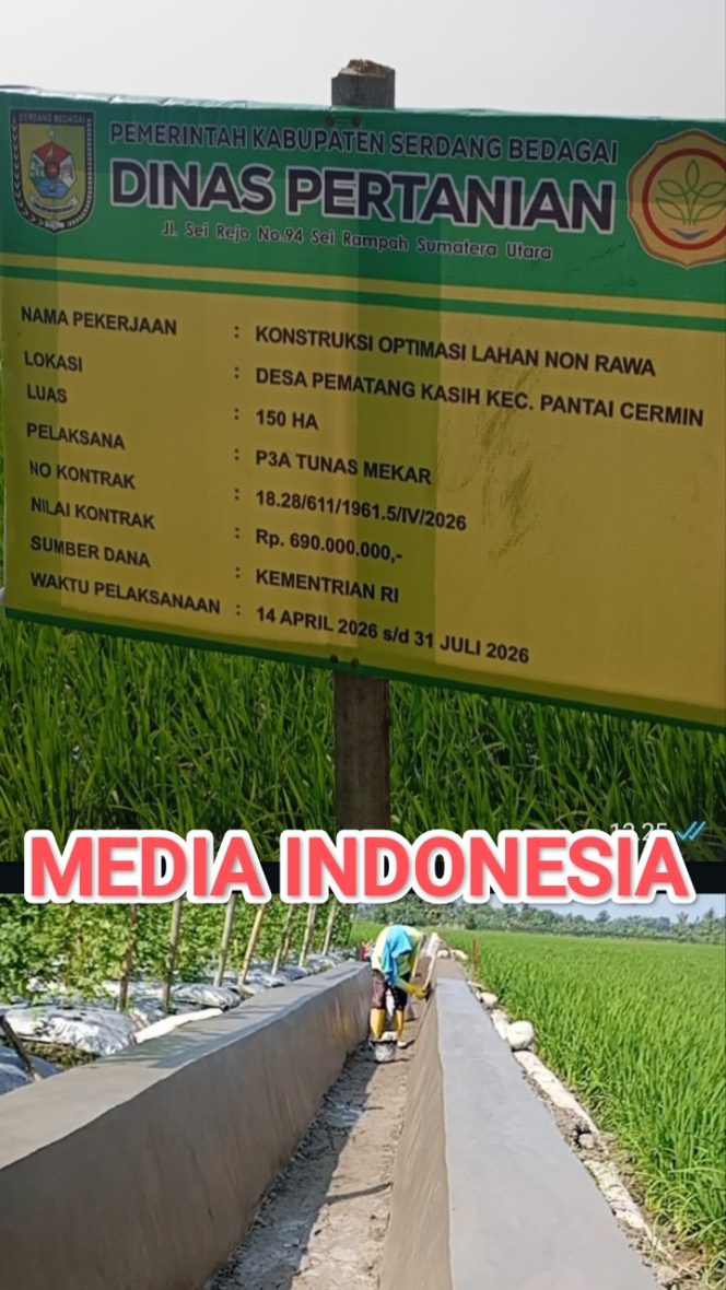 
					Diduga Dialihkan ke Pemborong, Dinas Pertanian Sergai dan APH Diminta Turun Tangan Untuk Tindak Oknum yang Terlibat Dalam Proyek Swakelola Oplah Sawah 2026.