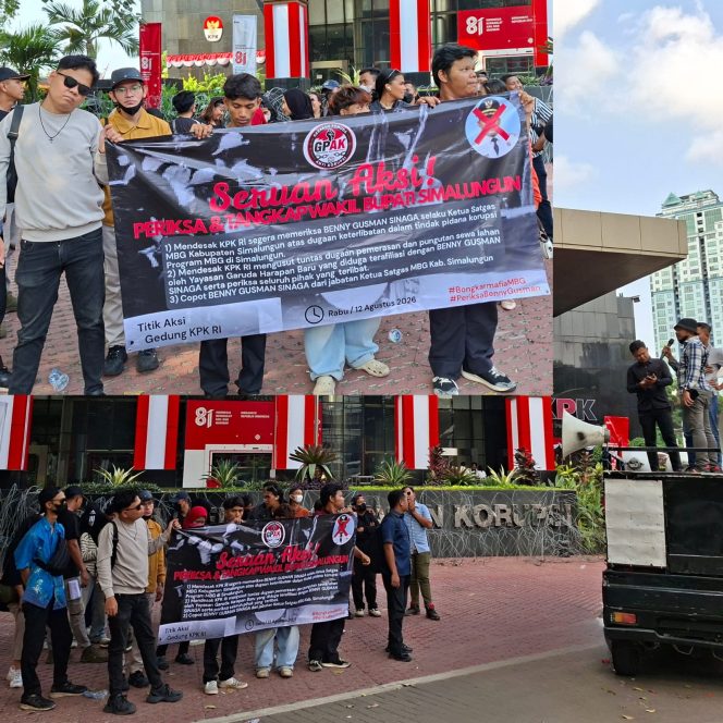 
					GPAK Gelar Aksi di KPK, Desak Pemeriksaan Benny Gusman Sinaga Terkait Dugaan Korupsi MBG Kabupaten Simalungun