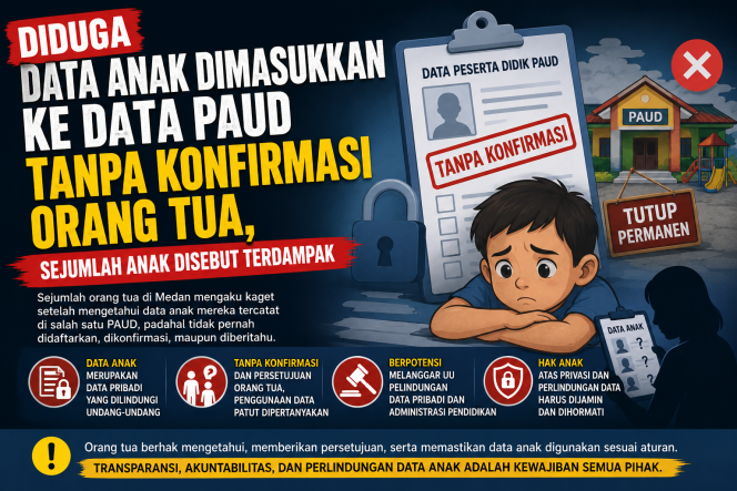 
					Diduga Data Anak Dimasukkan ke Data PAUD Tanpa Konfirmasi Orang Tua, Sejumlah Anak Disebut Terdampak