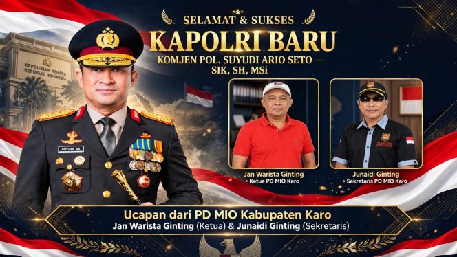 
					PD MIO Karo Ucapkan Selamat Kepada Komjen Pol. Suyudi Ario Seto Atas Penunjukan Sebagai Kapolri Baru